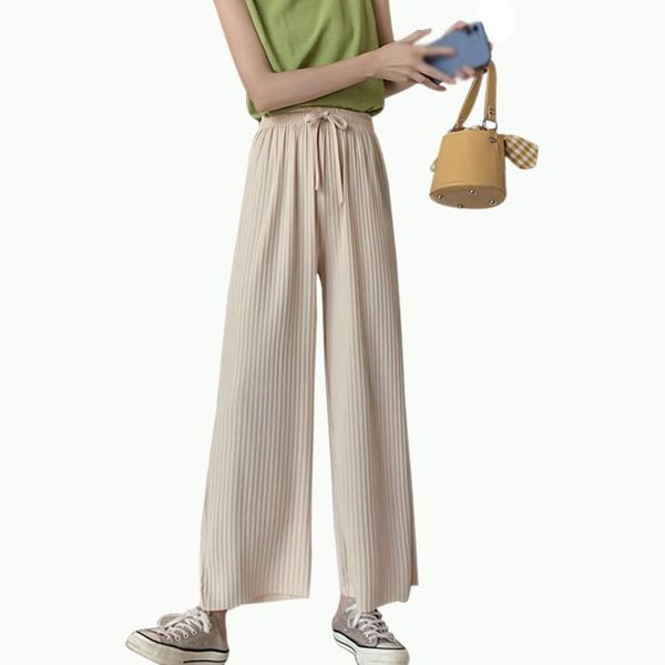 summer women pants wild loose high waist elastic pleated long wide leg female trouser korean style women's & capris, Black;white
summer women pants wild loose high waist elastic pleated long wide leg female trouser korean style women's & capris, Black;white