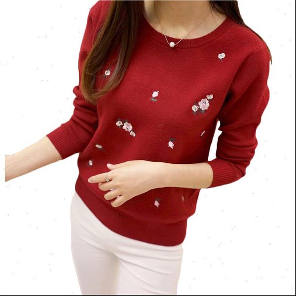 autumn embroidery knitted winter pullover women sweaters o neck long sleeve, White;black
autumn embroidery knitted winter pullover women sweaters o neck long sleeve, White;black