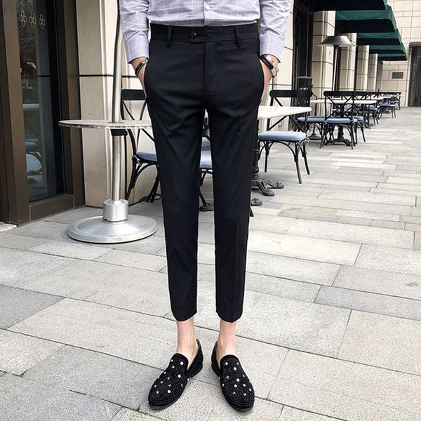 men's pants 2021 side tape mens dress pant business casual office trousers pantalon homme slim fit men social trouser smart zlv6, Black
men's pants 2021 side tape mens dress pant business casual office trousers pantalon homme slim fit men social trouser smart zlv6, Black