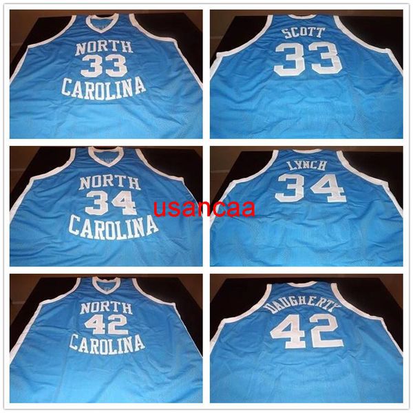 north carolina tar heels college 33 charlie scott 34 george lynch 42 brad daugherty retro basketball jersey men's stitched custom jerse, Black
north carolina tar heels college 33 charlie scott 34 george lynch 42 brad daugherty retro basketball jersey men's stitched custom jerse, Black