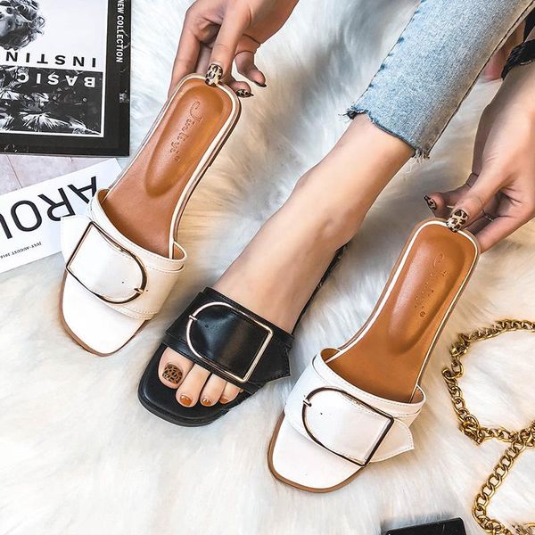 slippers plus size 43 designer summer square toe slides leather flip flops ladies flats shoes sandals jj05, Black
slippers plus size 43 designer summer square toe slides leather flip flops ladies flats shoes sandals jj05, Black