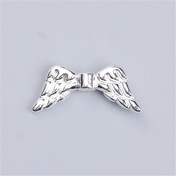 

doreenbeads zinc based alloy spacer beads wing silver color diy findings 19mm 6 8 x 8mm 3 8 hole approx 1 2mm 10 pcs