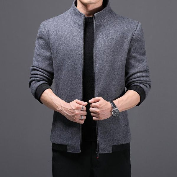 men's jackets 2022 autumn woolen jacket stand collar loose business casual, Black;brown
men's jackets 2022 autumn woolen jacket stand collar loose business casual, Black;brown