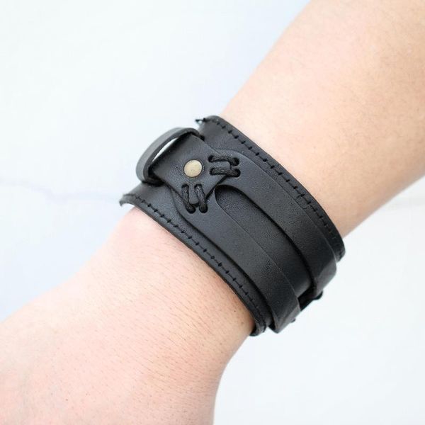 party favor if me fashion men leather bracelet open cuff rope bangles & double wide black brown color vintage punk jewelry
party favor if me fashion men leather bracelet open cuff rope bangles & double wide black brown color vintage punk jewelry