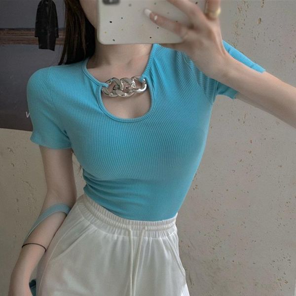 women's t-shirt bodycon women tshirt square-neck short sleeve slim fit solid streetwear, White
women's t-shirt bodycon women tshirt square-neck short sleeve slim fit solid streetwear, White