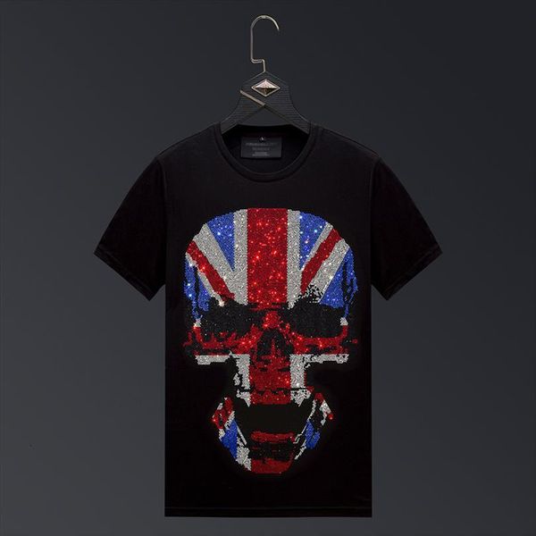 plus size fashion skulls rhinestones mens t shirt brand short sleeve man streetwear o neck slim tshirts summer clothes, White;black
plus size fashion skulls rhinestones mens t shirt brand short sleeve man streetwear o neck slim tshirts summer clothes, White;black