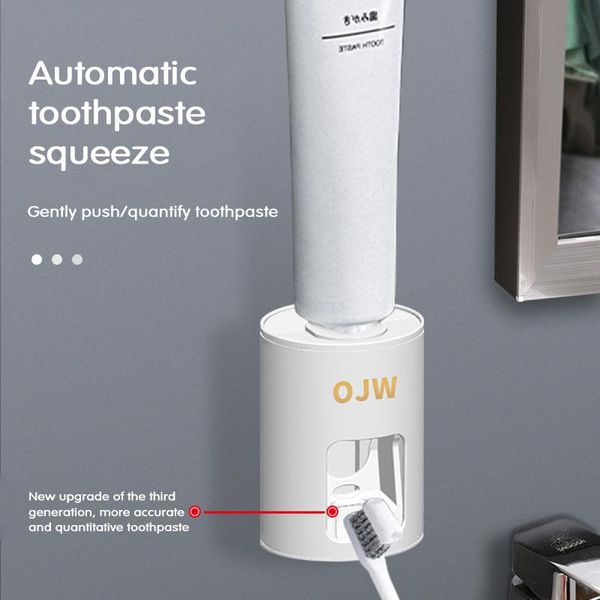 toothbrush holders punch-toothpaste dispenser wall-mounted squeezer storage rack white
toothbrush holders punch-toothpaste dispenser wall-mounted squeezer storage rack white