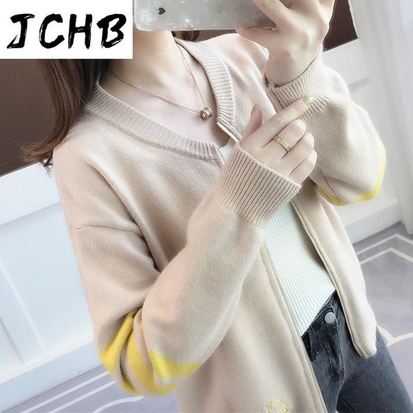 women's knits & tees jchb 2021 cardigan jacket spring autumn sweater women clothes korean vintage streetwear sweaters casaco feminino, White
women's knits & tees jchb 2021 cardigan jacket spring autumn sweater women clothes korean vintage streetwear sweaters casaco feminino, White