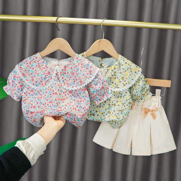 clothing sets baby girls floral clothes set 2021 summer doll collar short sleeve blouse shorts 2pc suits kids casual outfits, White
clothing sets baby girls floral clothes set 2021 summer doll collar short sleeve blouse shorts 2pc suits kids casual outfits, White