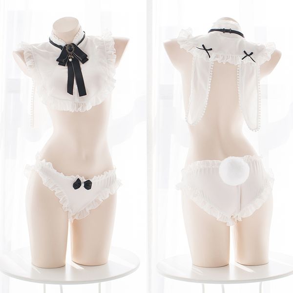 japanese cute kawaii anime seducive lingerie chiffon underwear gentleman bunny role-playing tail panties set maid cosplay, Red;black
japanese cute kawaii anime seducive lingerie chiffon underwear gentleman bunny role-playing tail panties set maid cosplay, Red;black