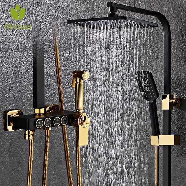 all-copper black shower set multifunctional thermostatic system digital display bathroom rainfall faucet sets
all-copper black shower set multifunctional thermostatic system digital display bathroom rainfall faucet sets