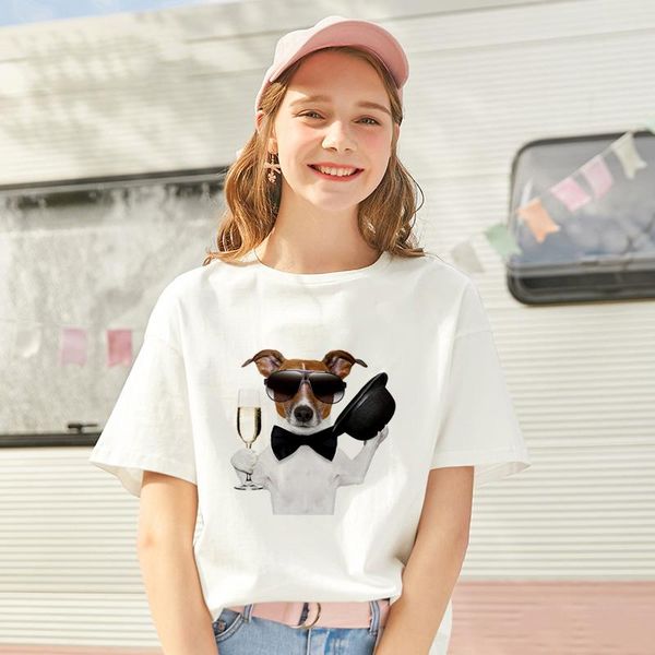 women's t-shirt women tshirt o-neck short sleeve white female clothing dog holding wine print personality harajuku t shirt
women's t-shirt women tshirt o-neck short sleeve white female clothing dog holding wine print personality harajuku t shirt