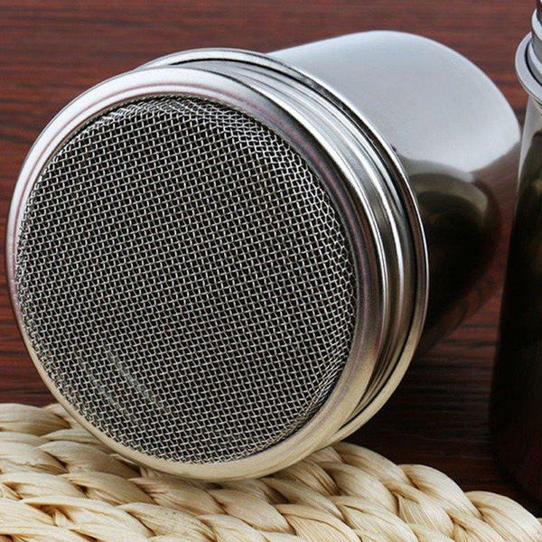 portable stainless steel chocolate shaker icing sugar powder flour cocoa coffee sifter shakers with cover baking & pastry tools
portable stainless steel chocolate shaker icing sugar powder flour cocoa coffee sifter shakers with cover baking & pastry tools