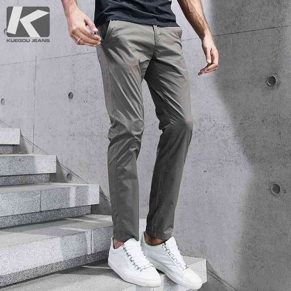 kuegou spring thin cotton black casual pants men long classic trousers for male fashion vintage work brand clothing 2397 210406
kuegou spring thin cotton black casual pants men long classic trousers for male fashion vintage work brand clothing 2397 210406
