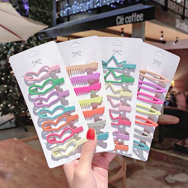 south korea new candy color metal hairpin set water drop love crown hairpin frosted edge clip girl heart hair accessories, Slivery;white
south korea new candy color metal hairpin set water drop love crown hairpin frosted edge clip girl heart hair accessories, Slivery;white