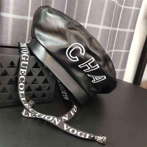cpop trendy 5 colors pu leather berets pure color letter printing female hats casual personality elegant women hat 210429, Blue;gray
cpop trendy 5 colors pu leather berets pure color letter printing female hats casual personality elegant women hat 210429, Blue;gray
