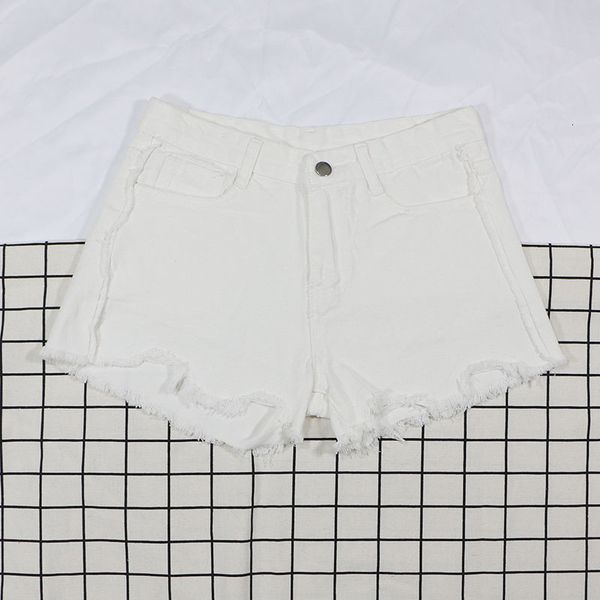 women's shorts jeans perforated loose pants summer high waist wide leg versatile a-pants, White;black
women's shorts jeans perforated loose pants summer high waist wide leg versatile a-pants, White;black