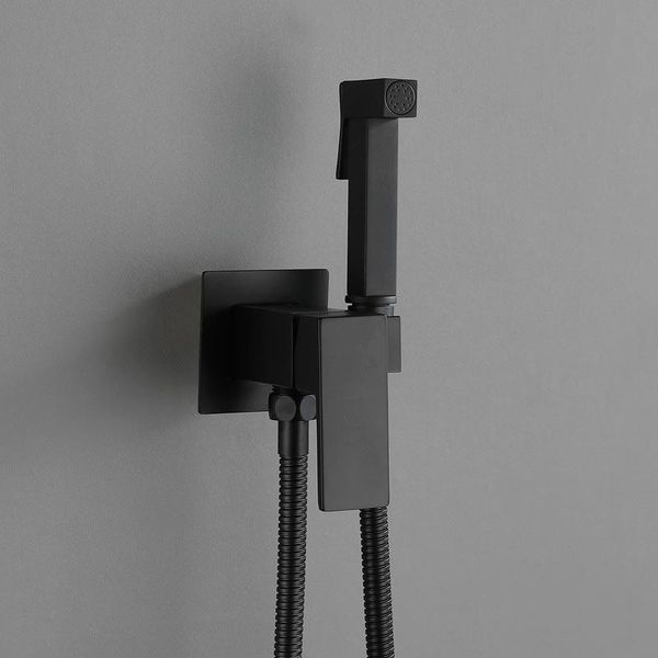 matte black brass square shower bidet spray faucet cold and water mixer tap toilet faucets
matte black brass square shower bidet spray faucet cold and water mixer tap toilet faucets