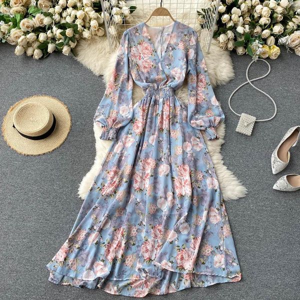 casual dresses hallow waist slim long dress boho fashion clothing ruffle chiffon lantern sleeve beach floral print women vestido, Black;gray
casual dresses hallow waist slim long dress boho fashion clothing ruffle chiffon lantern sleeve beach floral print women vestido, Black;gray