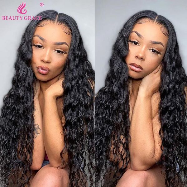 lace wigs water wave frontal wig 30 inch front brazilian remy human hair natural hairline curly 4x4 closure, Black;brown
lace wigs water wave frontal wig 30 inch front brazilian remy human hair natural hairline curly 4x4 closure, Black;brown