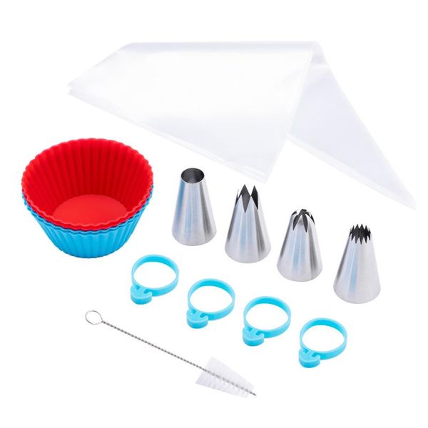 baking & pastry tools 25pcs nozzles piping bag stainless steel for cakes cup cake decoration accessories all confectioner
baking & pastry tools 25pcs nozzles piping bag stainless steel for cakes cup cake decoration accessories all confectioner