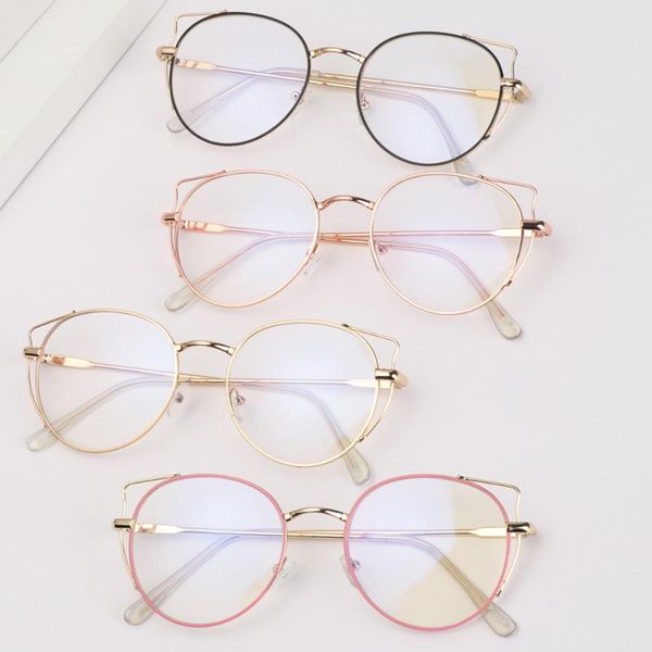 sunglasses fashion cat ear glasses classic women men ultralight metal round frame eyeglasses flat mirror eyewear optical spectacle, White;black
sunglasses fashion cat ear glasses classic women men ultralight metal round frame eyeglasses flat mirror eyewear optical spectacle, White;black