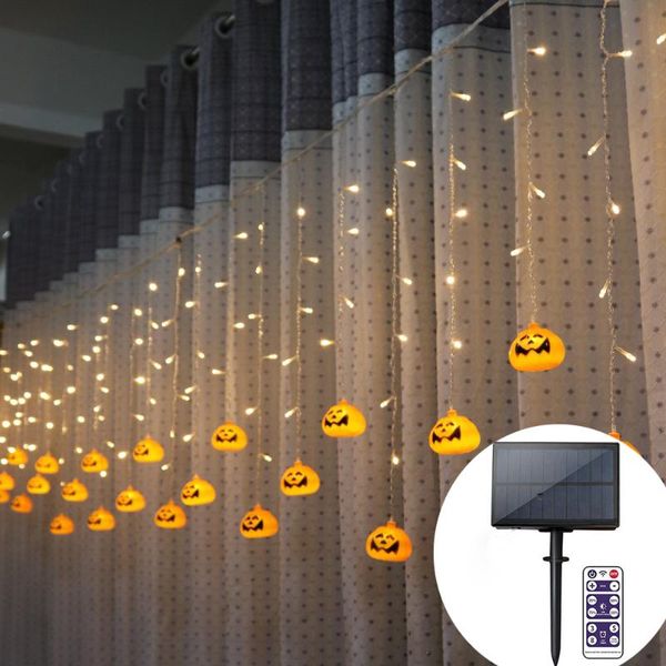 strings solar powered 3.5m 96leds halloween pumpkin curtain lights 8 modes led string for outdoor decorations
strings solar powered 3.5m 96leds halloween pumpkin curtain lights 8 modes led string for outdoor decorations