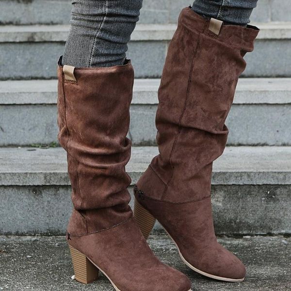 boots 2021 autumn winter women fashion pleated design faux suede knee-high comfortable loose high heels female shoes, Black
boots 2021 autumn winter women fashion pleated design faux suede knee-high comfortable loose high heels female shoes, Black