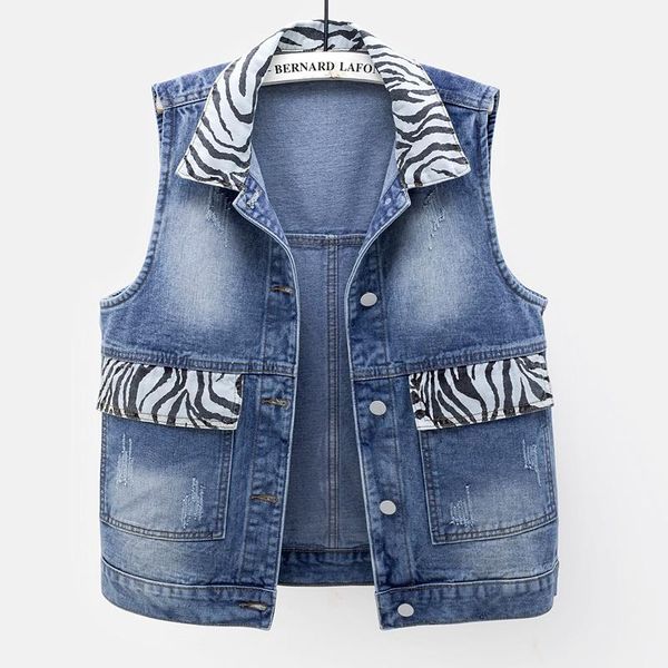 spring korean style denim vest loose short zebra big pocket sleeveless women streetwear women's vests, Black;white
spring korean style denim vest loose short zebra big pocket sleeveless women streetwear women's vests, Black;white
