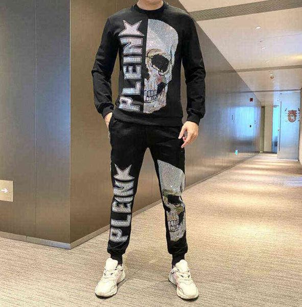 2021 new rhinestone men's sets drill hoodie+pants two pieces casual tracksuit male sportswear brand clothing sweat suit g1209, Gray
2021 new rhinestone men's sets drill hoodie+pants two pieces casual tracksuit male sportswear brand clothing sweat suit g1209, Gray