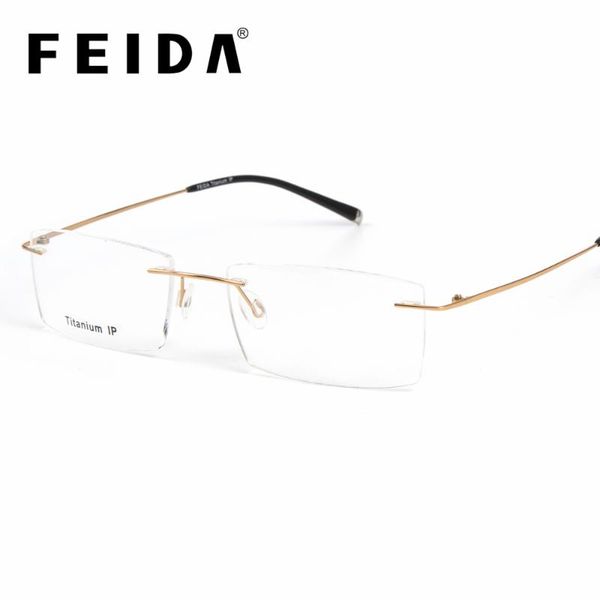 fashion sunglasses frames pure titanium clear eyeglasses rimless optical prescription spectacle frame men women light eye glasses unisex, Black
fashion sunglasses frames pure titanium clear eyeglasses rimless optical prescription spectacle frame men women light eye glasses unisex, Black