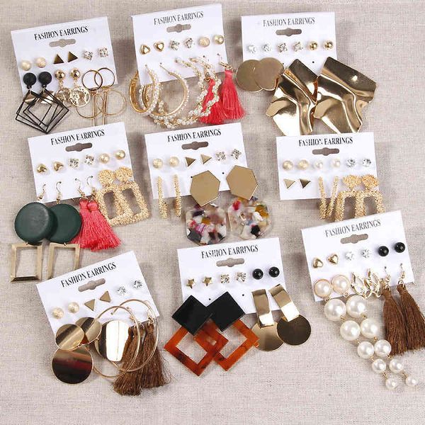 set acrylicplate tassel earrings bohemia geometric metal popular earring europe and america girls jewelry, Silver
set acrylicplate tassel earrings bohemia geometric metal popular earring europe and america girls jewelry, Silver