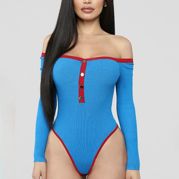 women's jumpsuits & rompers 2021 autumn women buttoned long sleeve bodycon bodysuit off shoulder casual romper, Black;white
women's jumpsuits & rompers 2021 autumn women buttoned long sleeve bodycon bodysuit off shoulder casual romper, Black;white