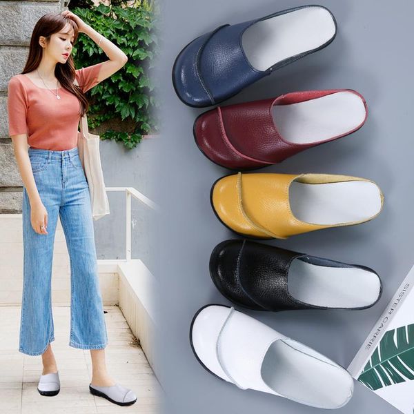 slippers women casual half walking flat no tie shoes without heels pallet female, Black
slippers women casual half walking flat no tie shoes without heels pallet female, Black