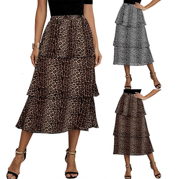 casual dresses women's pleated leopard three-tier skirt, Black;gray
casual dresses women's pleated leopard three-tier skirt, Black;gray