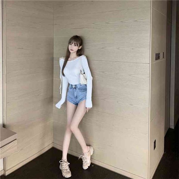 women's spring autumn korean style strapless solid color slim and thin long-sleeved knitted female s ll355 210506, White
women's spring autumn korean style strapless solid color slim and thin long-sleeved knitted female s ll355 210506, White