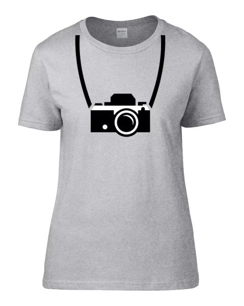 camera silhouette - cool, iconic, pgrapher ladies women's t shirt, White;black
camera silhouette - cool, iconic, pgrapher ladies women's t shirt, White;black