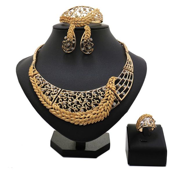 earrings & necklace jewelry set pendant bracelet dubai gold-color african costume sets, Silver
earrings & necklace jewelry set pendant bracelet dubai gold-color african costume sets, Silver