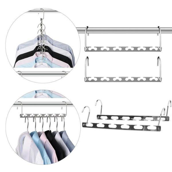 hangers & racks 2pcs closet hanger stainless steel magic wardrode organizer space saver metal clothes holder cascading
hangers & racks 2pcs closet hanger stainless steel magic wardrode organizer space saver metal clothes holder cascading
