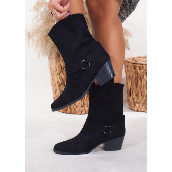 black color suede pu leather 5 cm heel season winter autmn 2021 fashion stylish comfortable female women western boots jv5z
black color suede pu leather 5 cm heel season winter autmn 2021 fashion stylish comfortable female women western boots jv5z