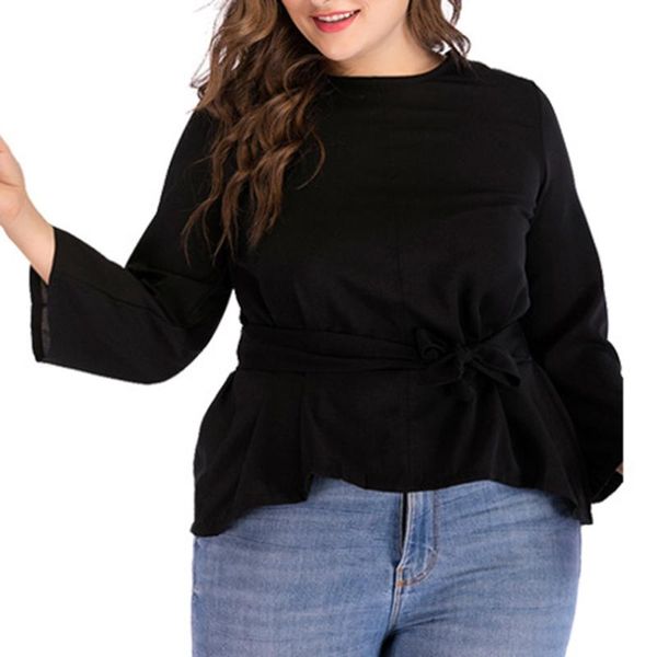 women's blouses & shirts plus size blouse spring summer ruffle hem shirt casual party club a-line dress solid black ladies dresses, White
women's blouses & shirts plus size blouse spring summer ruffle hem shirt casual party club a-line dress solid black ladies dresses, White