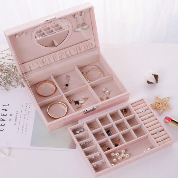 storage boxes & bins leather jewelry box double jewellery with mirror travel cosmetic makeup organizer earring case ring&necklace container
storage boxes & bins leather jewelry box double jewellery with mirror travel cosmetic makeup organizer earring case ring&necklace container