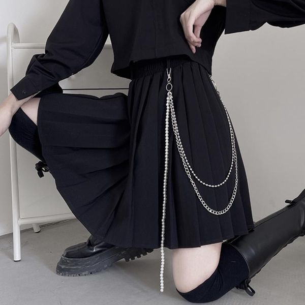 skirts korean harajuku women preppy style a-line pleated mini gothic short chain ladies kawaii skirt female, Black
skirts korean harajuku women preppy style a-line pleated mini gothic short chain ladies kawaii skirt female, Black