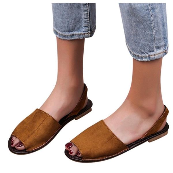 sagace summer ladies sandals flat bottom elastic band fish mouth suede breathable plus size casual fashion, Black
sagace summer ladies sandals flat bottom elastic band fish mouth suede breathable plus size casual fashion, Black