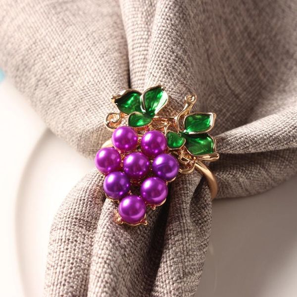 boutique grape pumpkin fruit napkin buckle ring rings