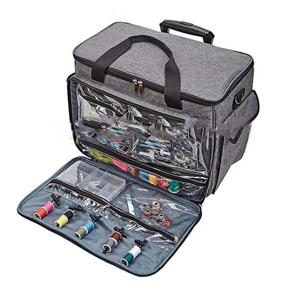 storage bags large capacity knitting accessories sewing machine bag for threads needlework crochet tools container
storage bags large capacity knitting accessories sewing machine bag for threads needlework crochet tools container