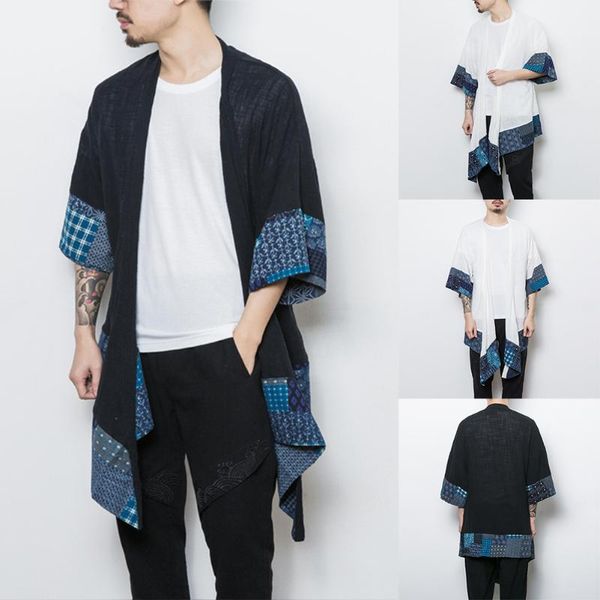men's casual shirts 2021 men kimono jackets cotton linen open front cardigan long japanese coat streetwear, White;black
men's casual shirts 2021 men kimono jackets cotton linen open front cardigan long japanese coat streetwear, White;black