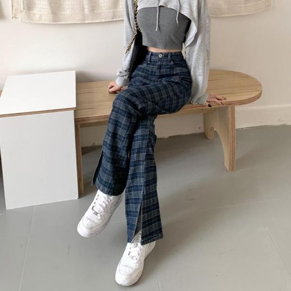 women's jeans 2021 autumn winter women jean high waist loose plaid casual trousers outdoor pants, Blue
women's jeans 2021 autumn winter women jean high waist loose plaid casual trousers outdoor pants, Blue