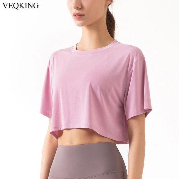 yoga outfit veqking loose exposed navel shirts,modal women sport fitness short sleeve gym crop running exercise workout t-shirt
yoga outfit veqking loose exposed navel shirts,modal women sport fitness short sleeve gym crop running exercise workout t-shirt