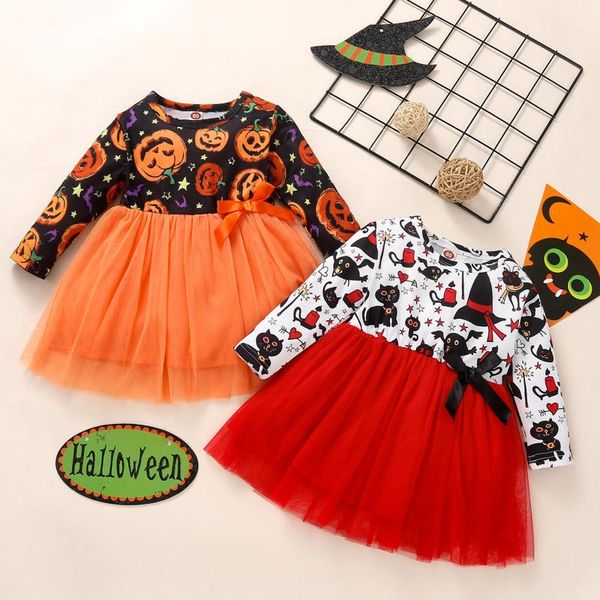 girl's dresses halloween 2021 dress toddler girl clothes cartoon pumpkin printed tulle princess conjuntos de menina, Red;yellow
girl's dresses halloween 2021 dress toddler girl clothes cartoon pumpkin printed tulle princess conjuntos de menina, Red;yellow